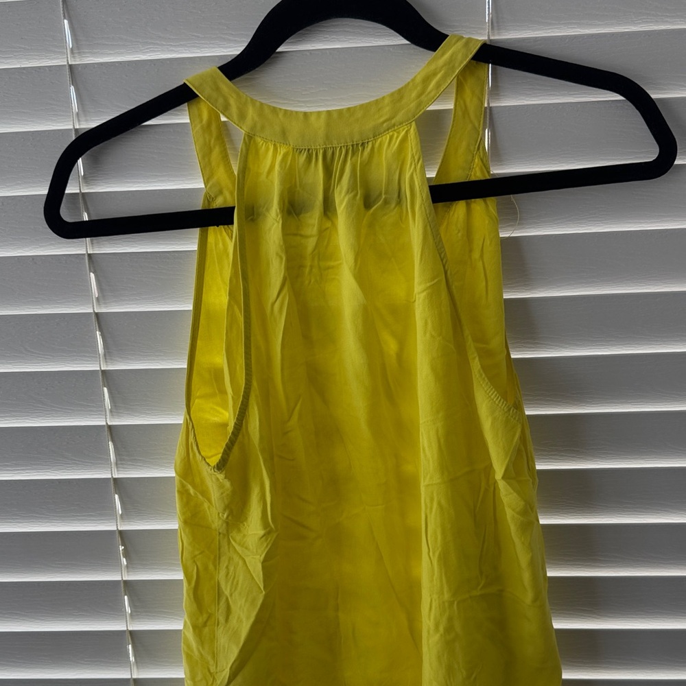 Banana Republic Vibrant Yellow V-Neck Dress - Picture 4 of 5